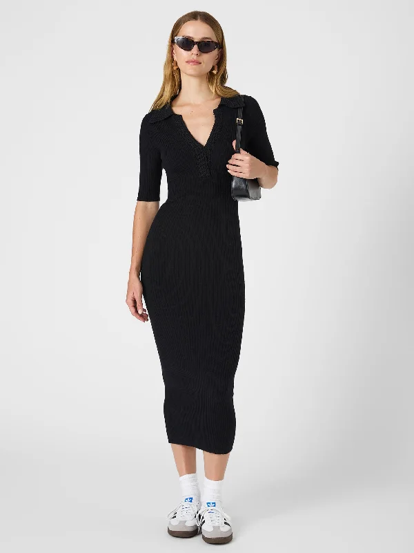 Cosysoft V Neck Midi Dress