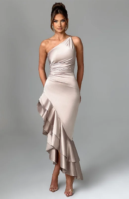 Esmeraya Maxi Dress - Champagne