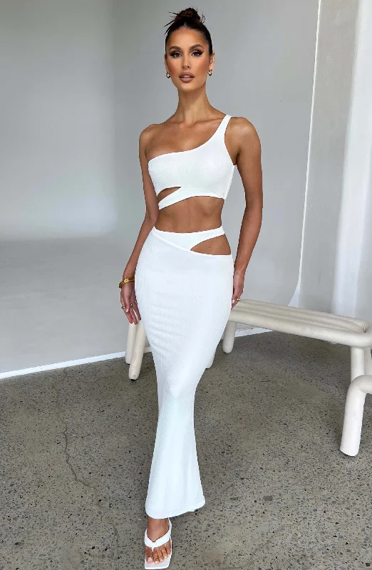 Kaela Maxi Skirt - White