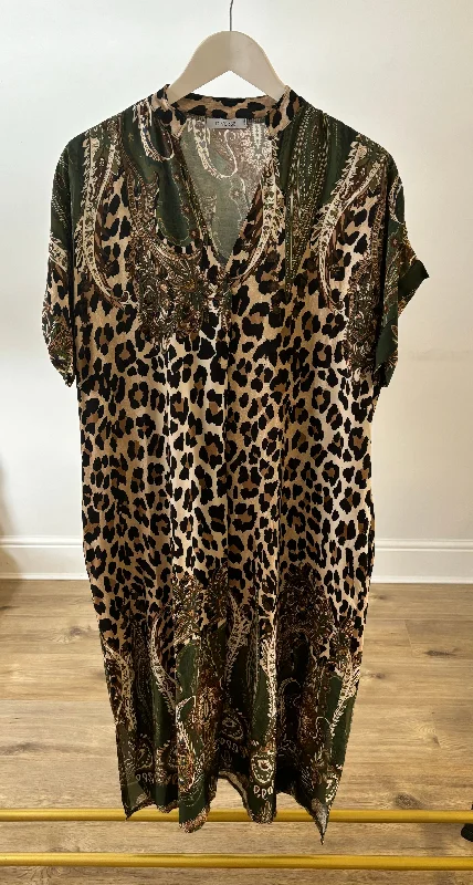 Leopard/Forest Green