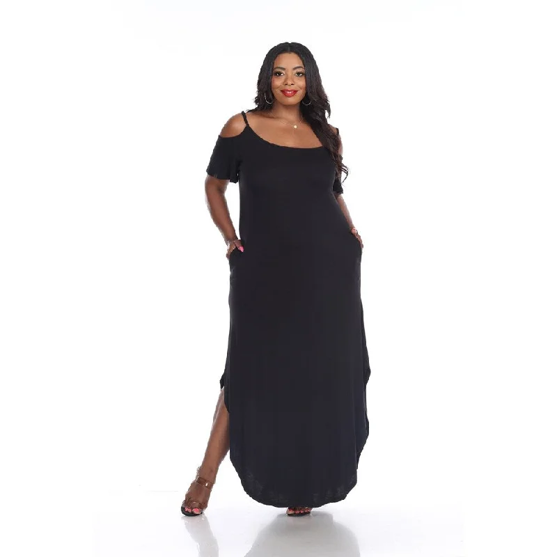 White Mark Women's Plus Size 'Lexi' Maxi Dress