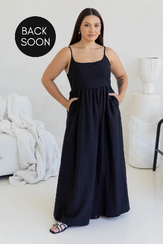 Anja Maxi Dress - Black