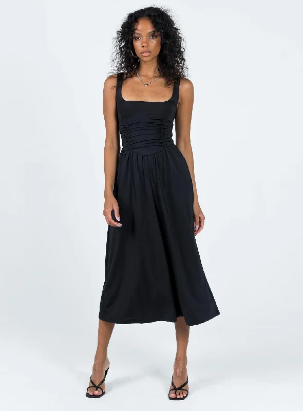 Braddon Midi Dress Black