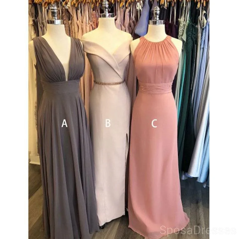 Mismatched Cheap Long Cheap Bridesmaid Dresses Online, WG616