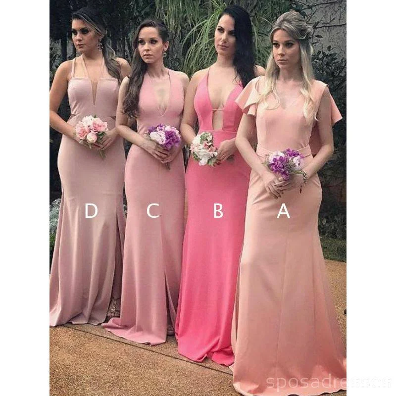 Mismatched Long Mermaid Sexy Cheap Bridesmaid Dresses Online, WG572