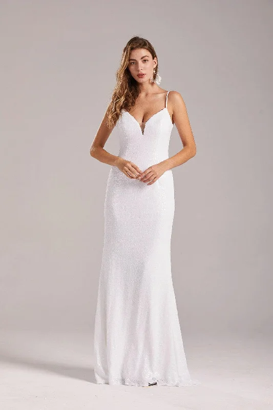 White Prom Dress GW456