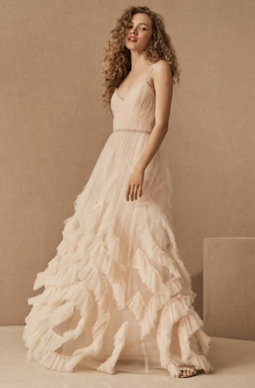 BHLDN Marchesa Notte Greer Gown - Blush