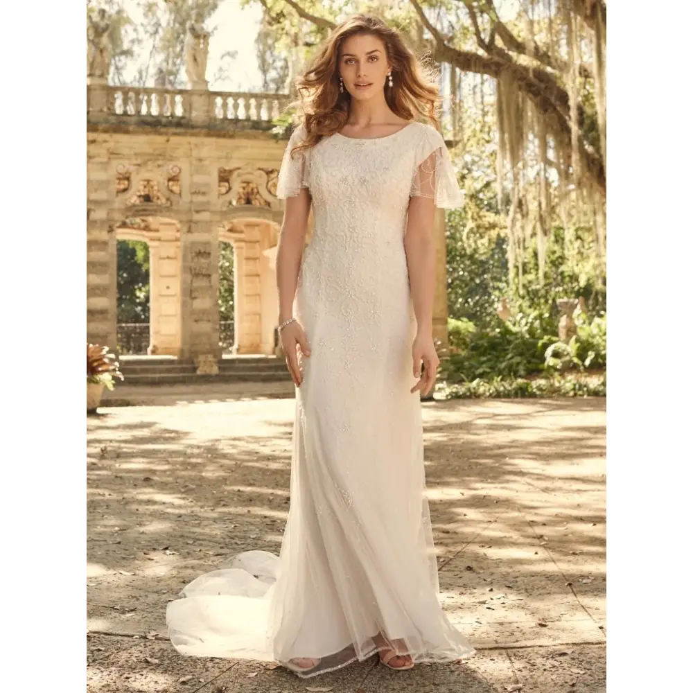 Ivory over Pearl (gown with Ivory Illusion) (pictured)